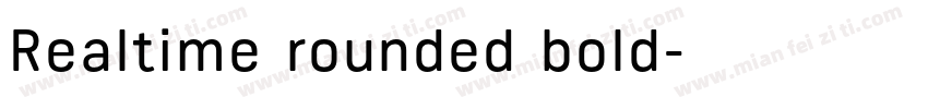 Realtime rounded bold字体转换